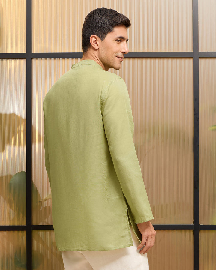 Foliage Linen Kurta