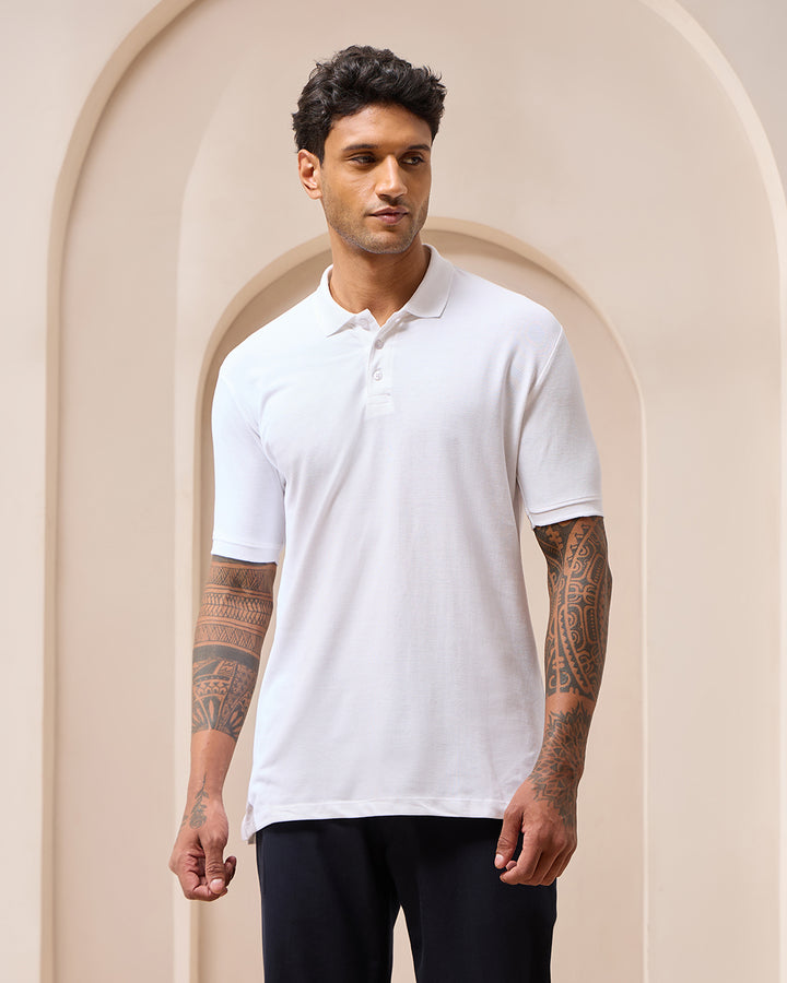 White Luxe Polo