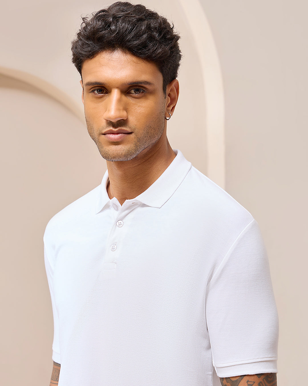 White Luxe Polo