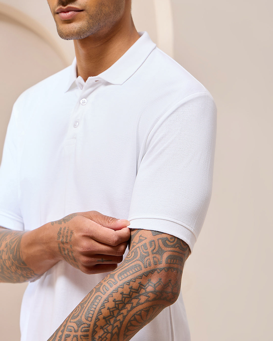 White Luxe Polo