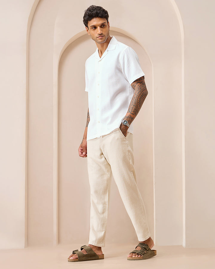 Frost White - Cuban Collar Shirt