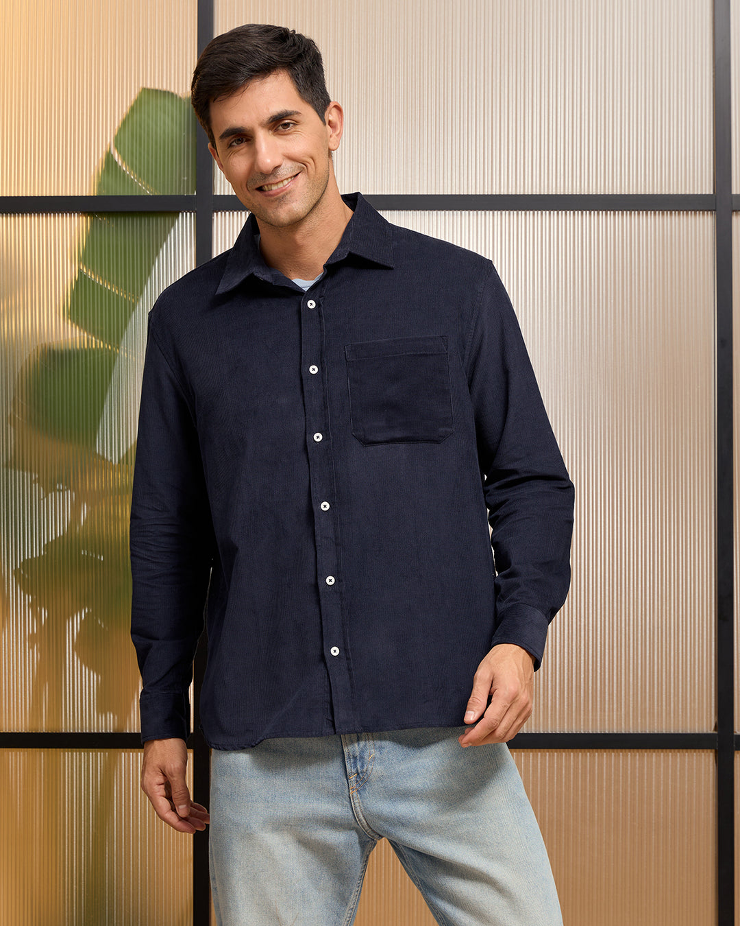 Oxford Blue Corduroy Shirt