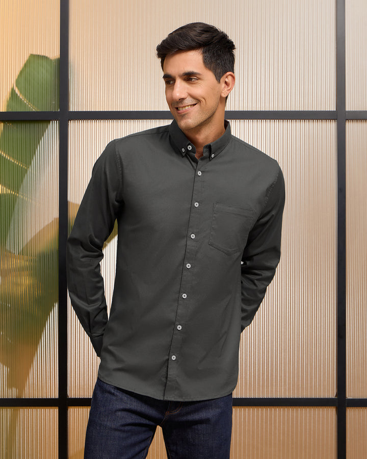 Space Grey Oxford Shirt