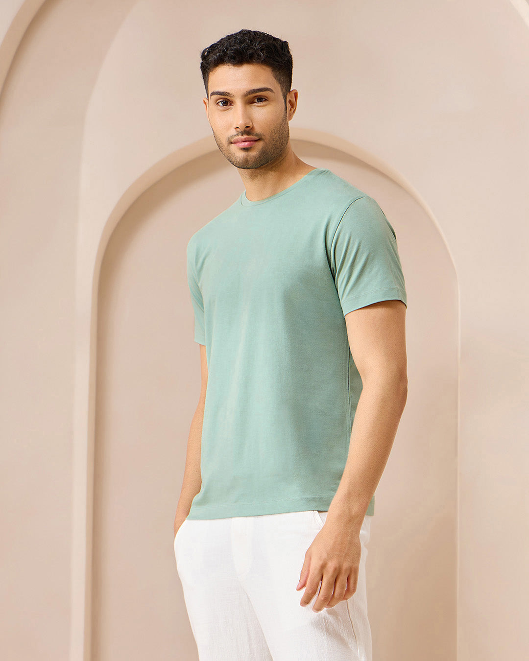 Wellbi Bamboo T-Shirt for Men, made with eco-conscious bamboo fabric for breathability, softness, and comfort in all conditions.